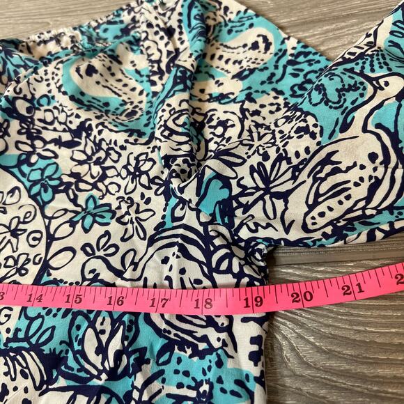 Lilly Pulitzer sarabeth silk top hippy hippy shake - Picture 10 of 10
